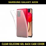 Clear Silicone TPU Gel Back Cover For Samsung Galaxy A03S SM-A037F Slim Fit and Sophisticated in Look